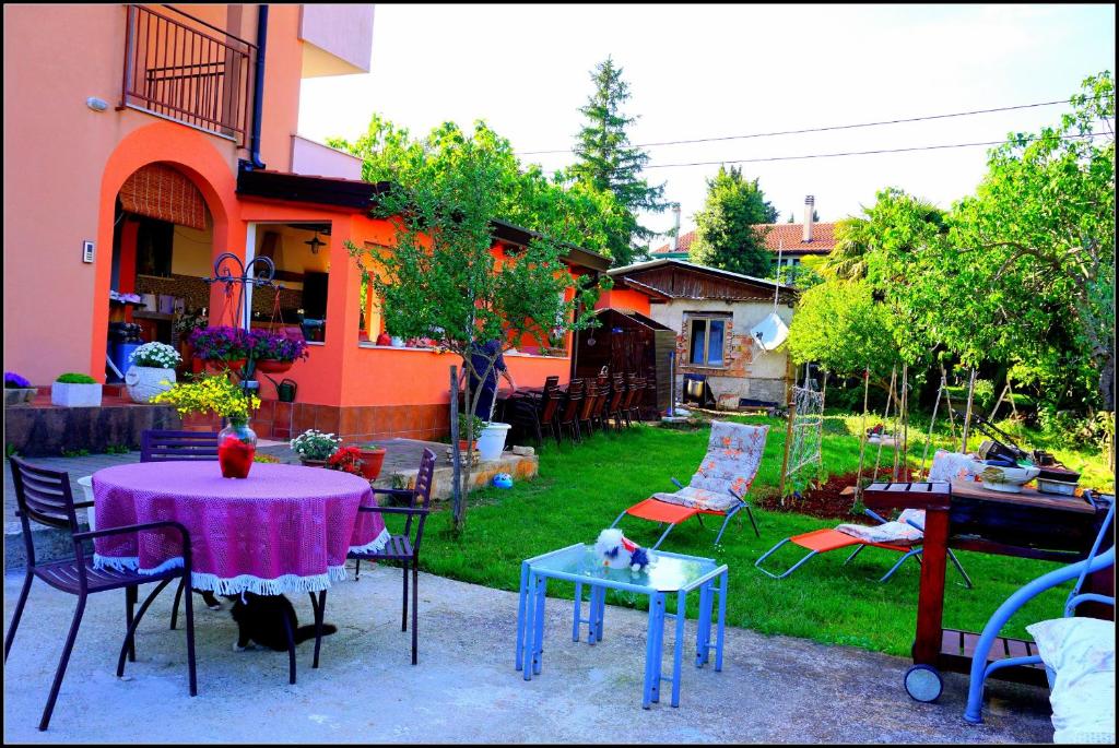 Zahrada ubytování Apartments Nives NB