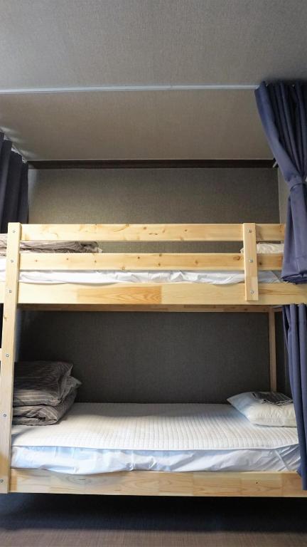 Palanda nebo palandy na pokoji v ubytování Blue Door Hostel Guesthouse