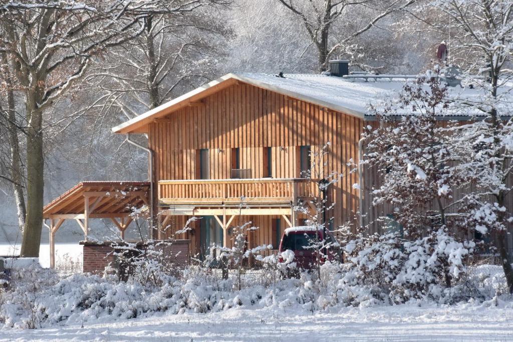 Seehaus Hartwigsdorf v zimě