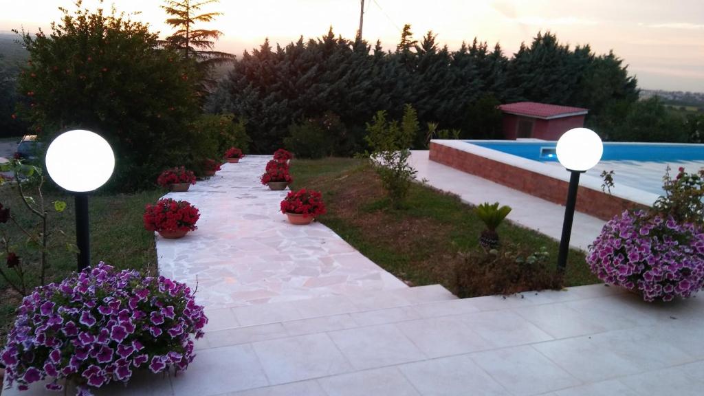 Zahrada ubytování B&B Villa Lena