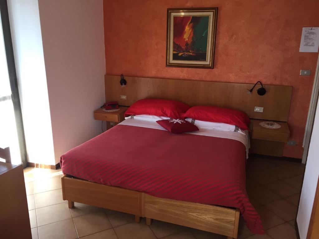 Voodi või voodid majutusasutuse Hotel Carrara toas