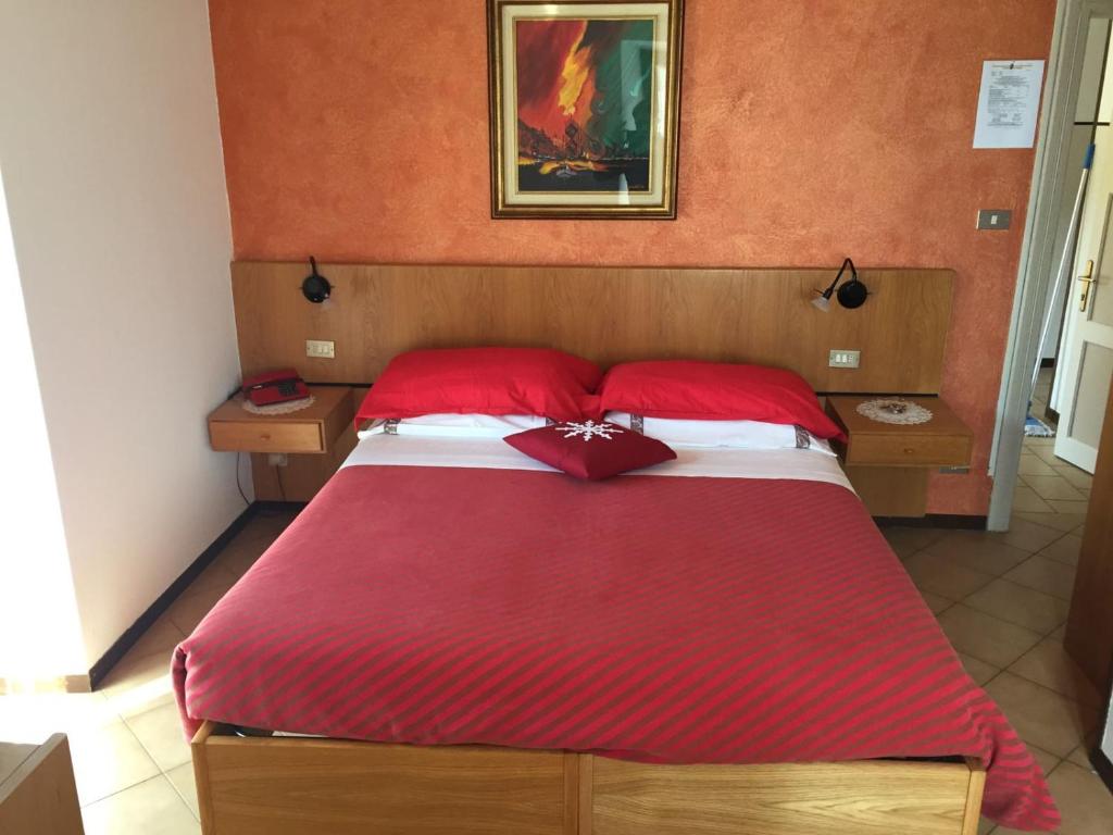 Voodi või voodid majutusasutuse Hotel Carrara toas