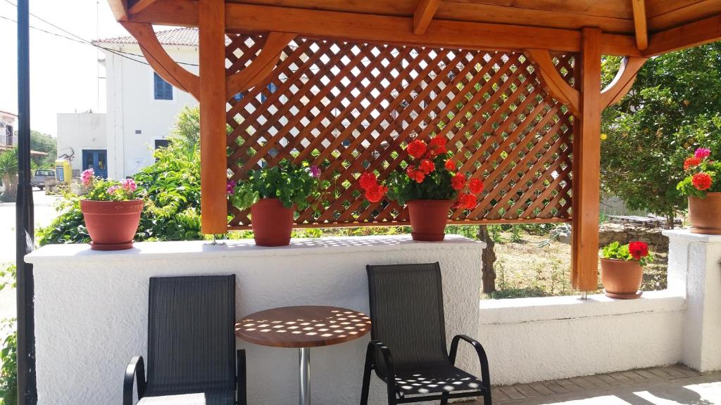 Balkon lub taras w obiekcie Hotel Aris