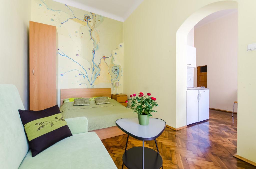 Posezení v ubytování Fantasia Apartments