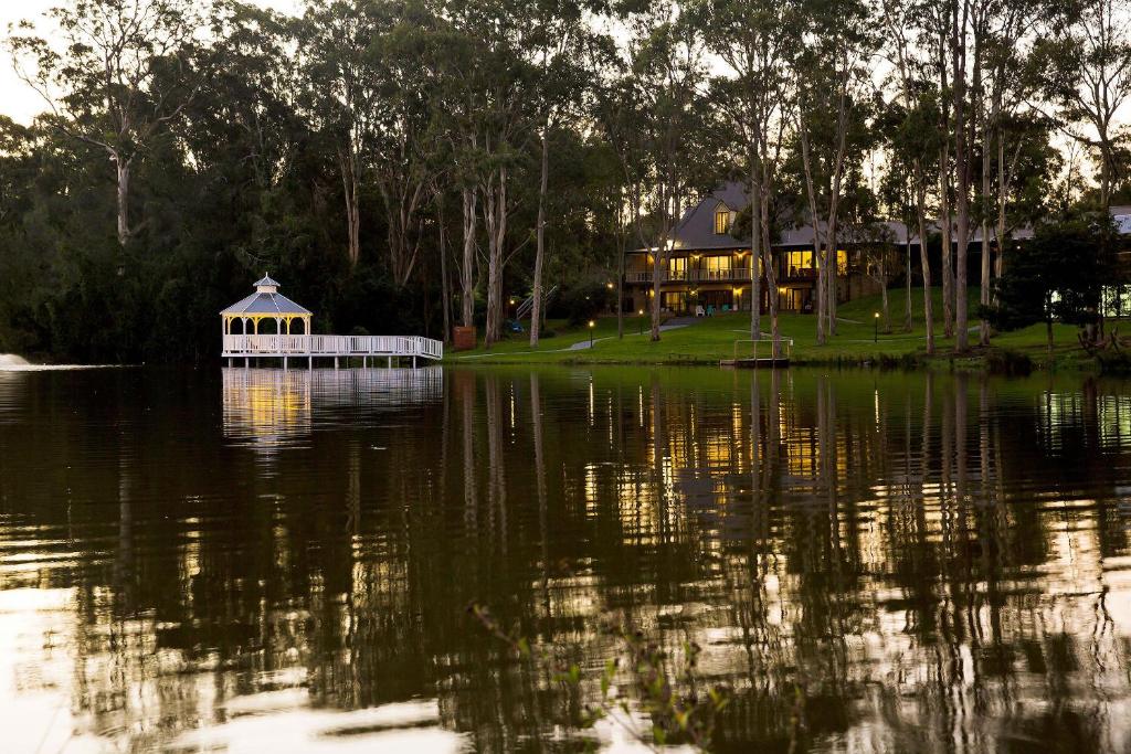 a house that has some water in it at Lincoln Downs Resort Batemans Bay, BW Signature Collection in Batemans Bay