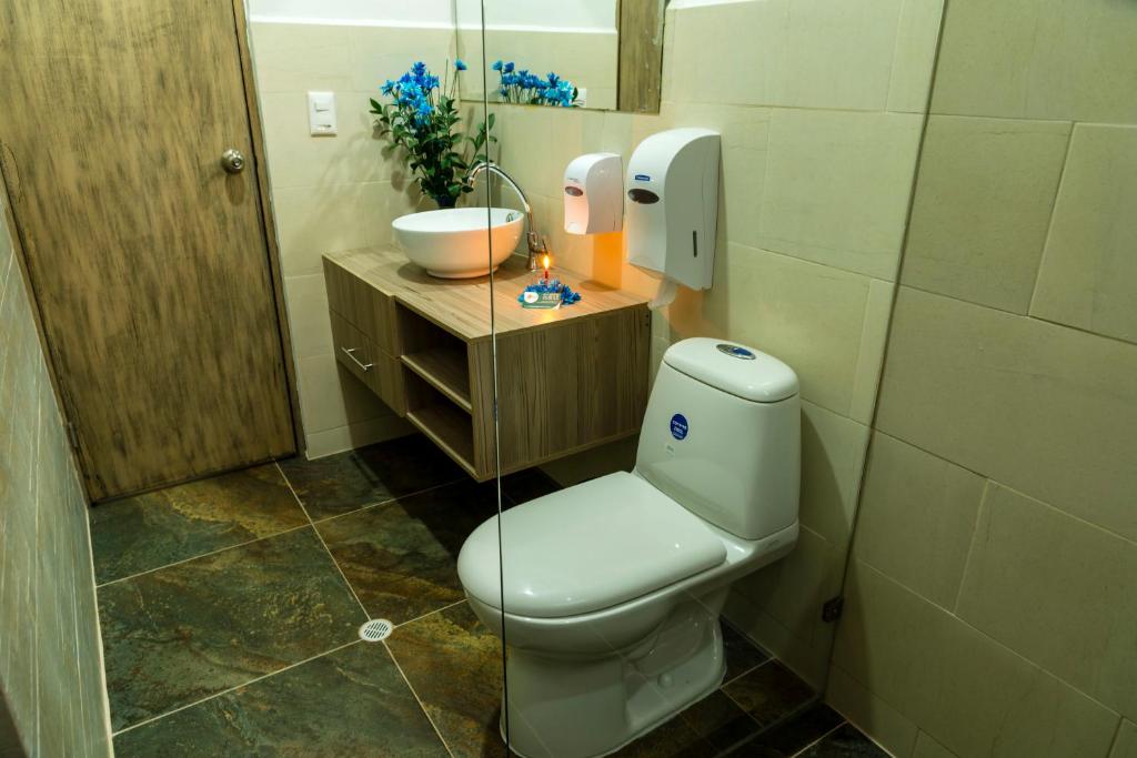 Koupelna v ubytování Hotel Barbacoa Uraba