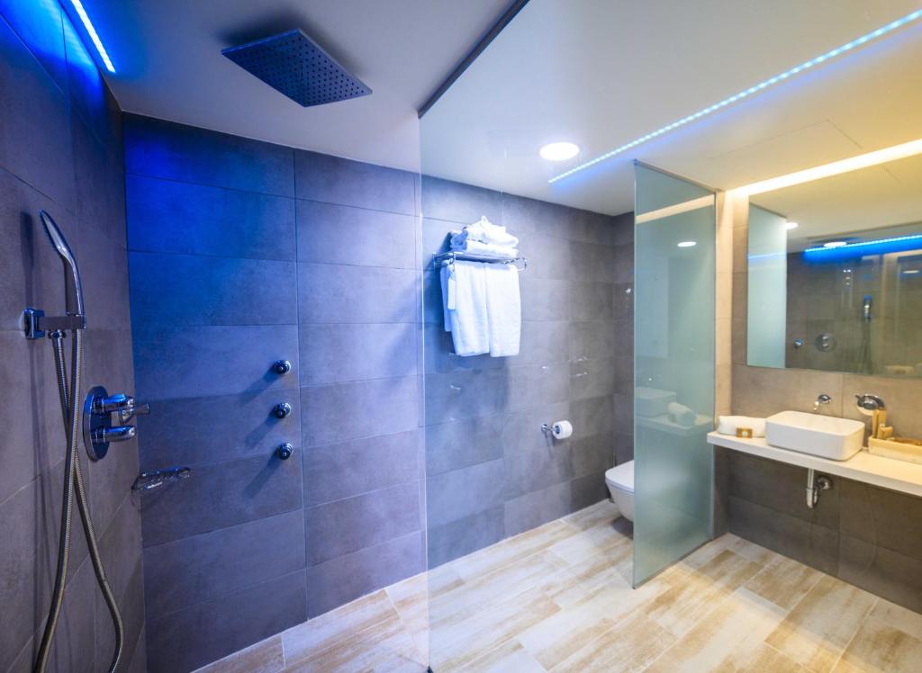 Koupelna v ubytování Hotel Levante