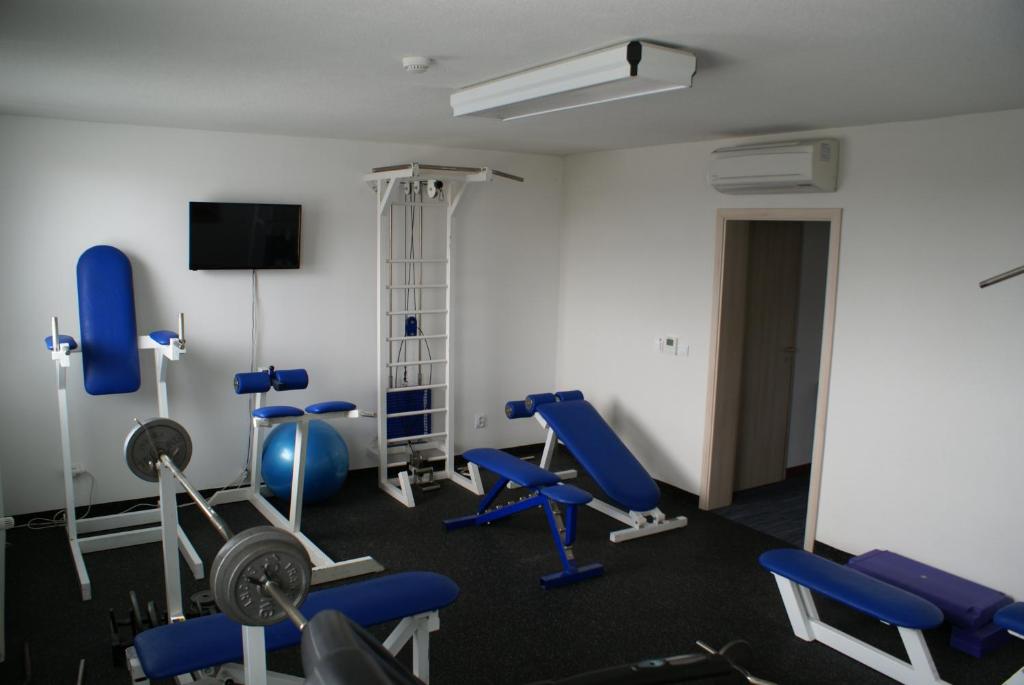 Fitness centrum a/nebo fitness zařízení v ubytování Hotel Metropol