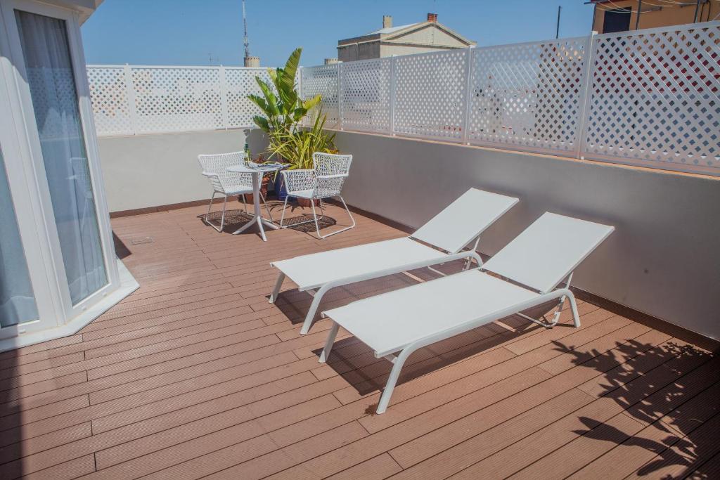Balkón alebo terasa v ubytovaní Hotel Doña Blanca