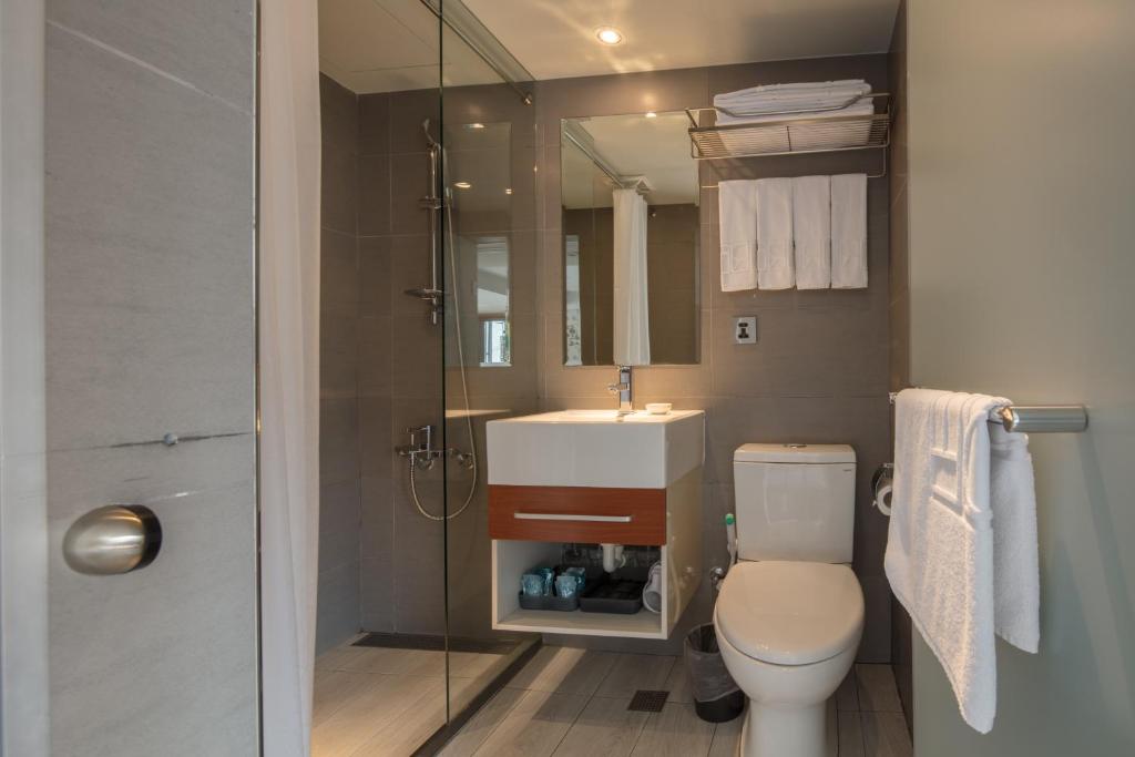 Koupelna v ubytování Urtrip Hotel