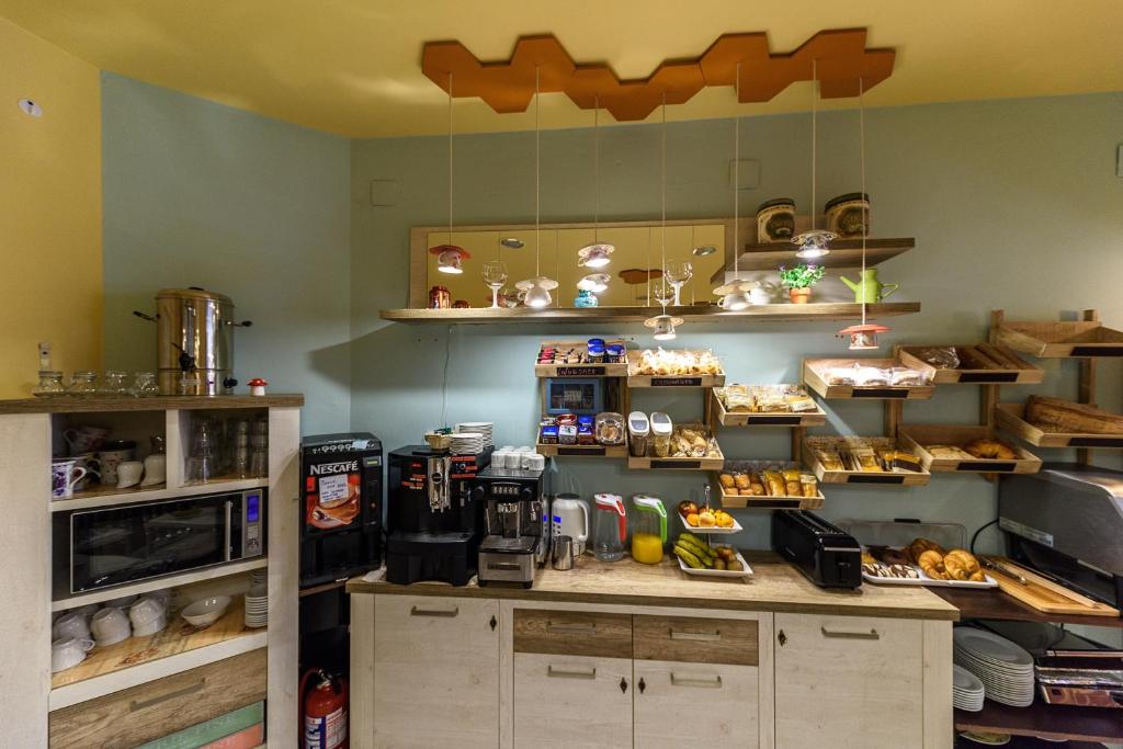 Kuchnia lub aneks kuchenny w obiekcie Hosteria Villa de Castro