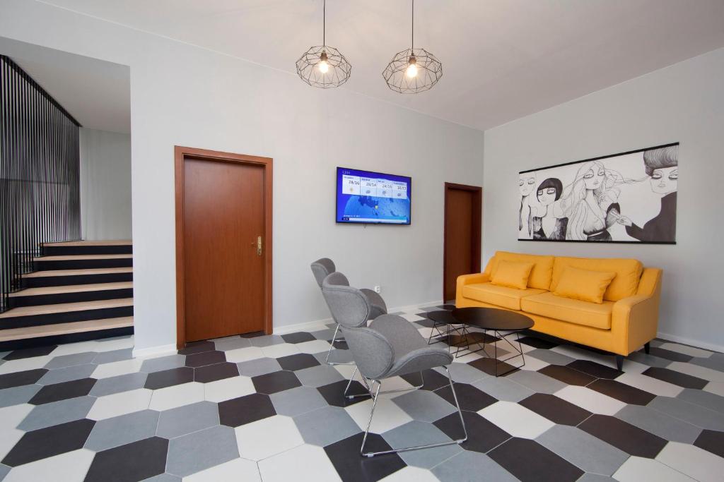 Posezení v ubytování Rozmaryn Rooms & Apartments