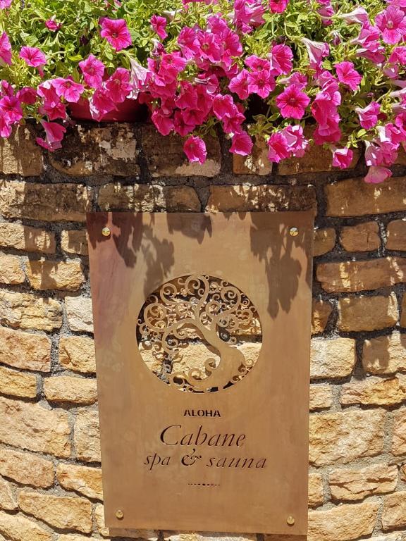 Palkinto, sertifikaatti, kyltti tai muu asiakirja, joka on esillä majoituspaikassa Cabane Spa Sauna