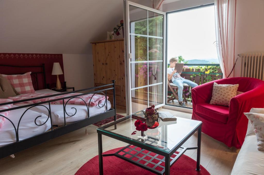 Posezení v ubytování Privatzimmer Haring