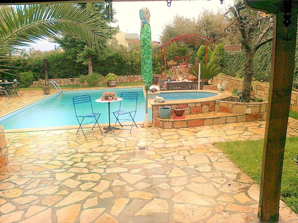 Bazén v ubytování Jacuzzi Pool House AMA5690 nebo v jeho okolí