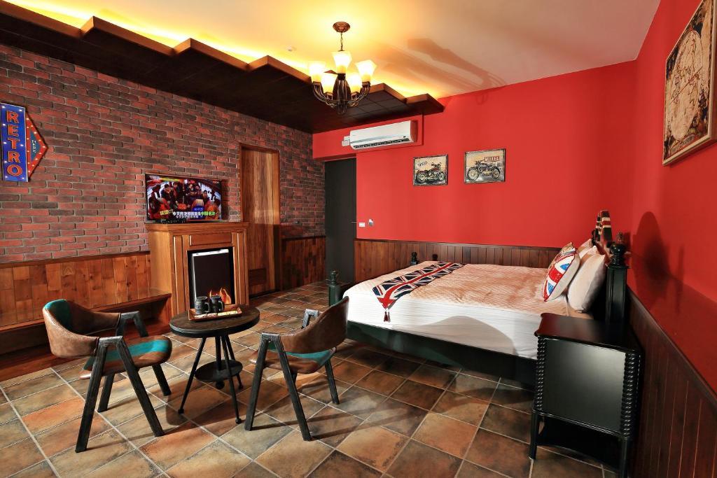 Postel nebo postele na pokoji v ubytování Green Resort