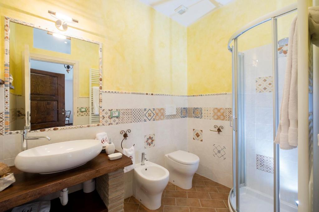 Koupelna v ubytování I Rondoni B&B