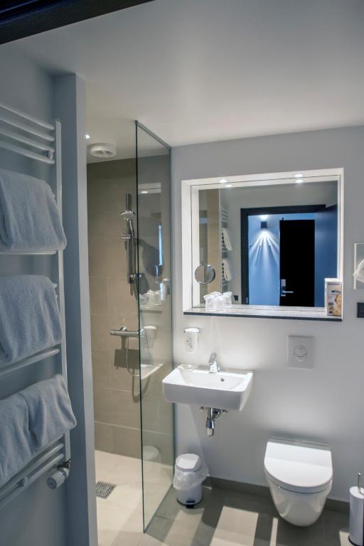 Koupelna v ubytování Hotel 6400