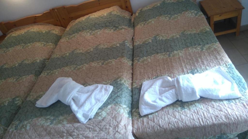 Postel nebo postele na pokoji v ubytování Hotel Aidipsos