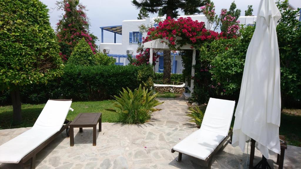 Zahrada ubytování Panorama Paros