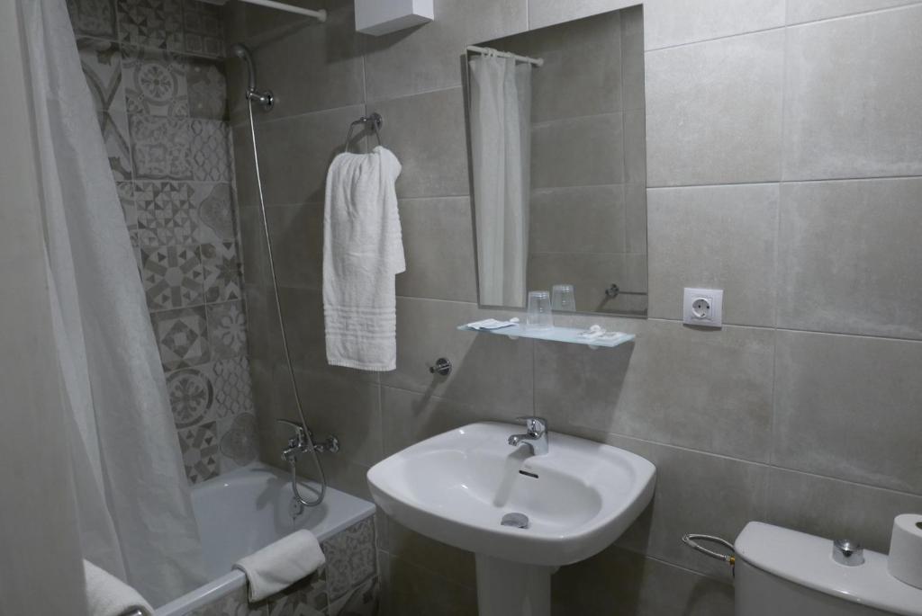 Ванная комната в Hotel Antares