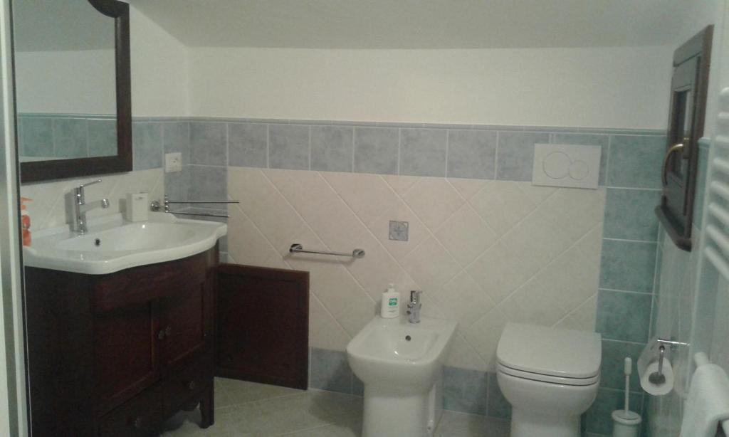 Koupelna v ubytování B&B S'Archiotta