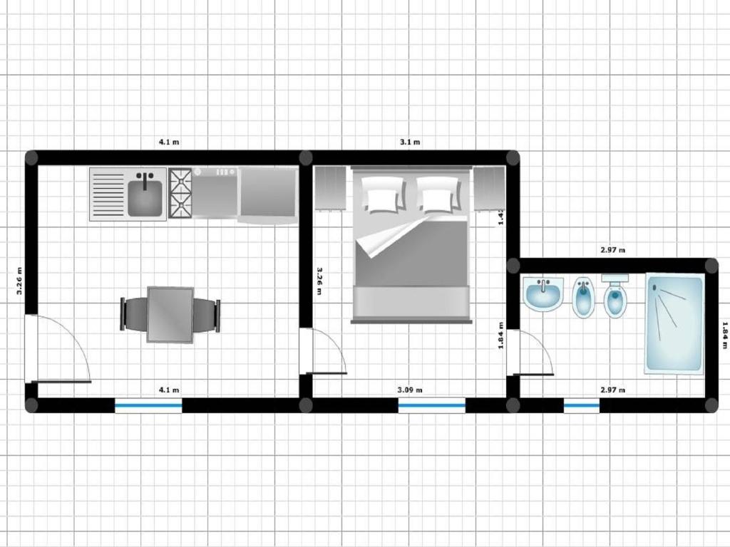 The floor plan of Viestecasa
