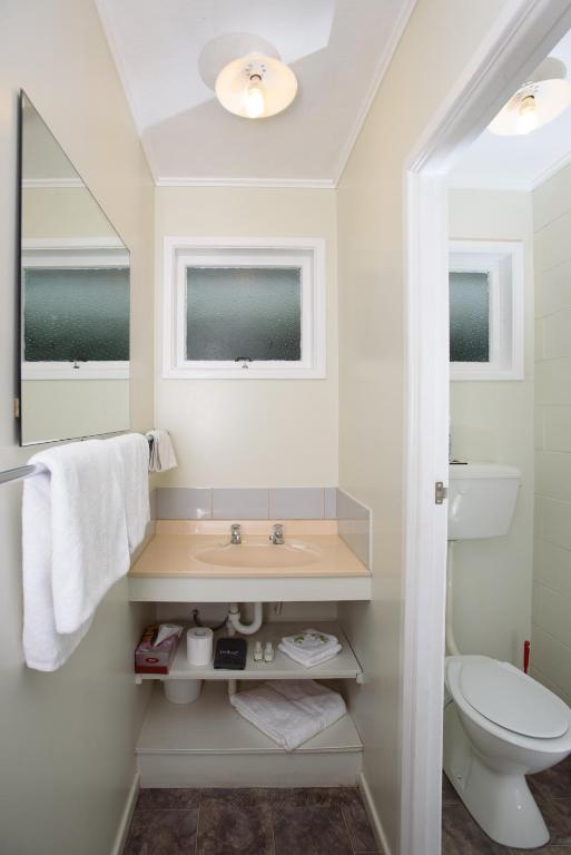 Koupelna v ubytování Kauri Lodge Motel