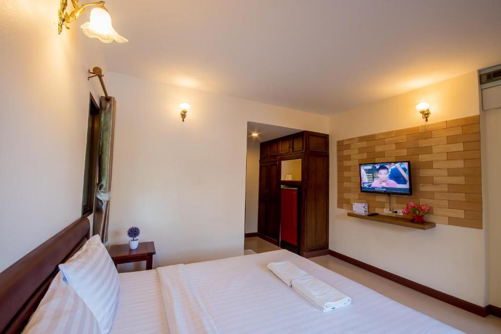 TV a/nebo společenská místnost v ubytování La-or Resort