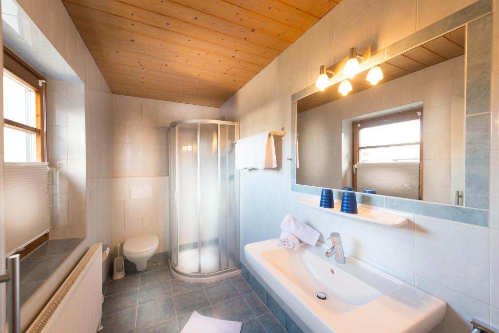 Koupelna v ubytování Hotel Quehenberger