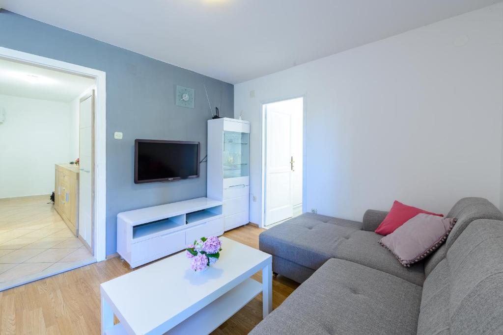 TV a/nebo společenská místnost v ubytování Apartment Sanja