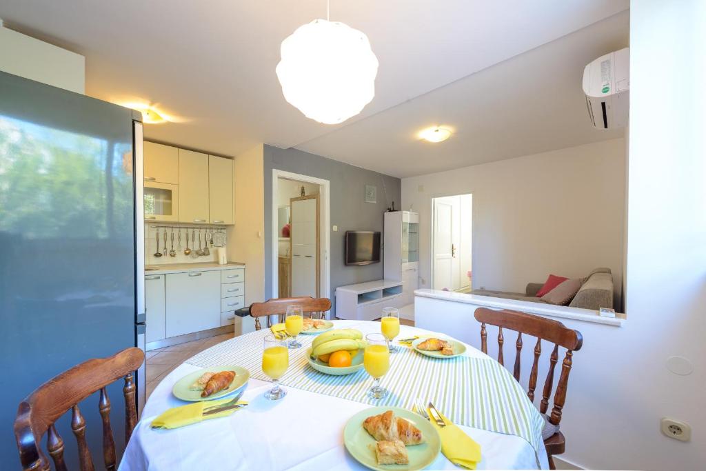 Kuchyň nebo kuchyňský kout v ubytování Apartment Sanja