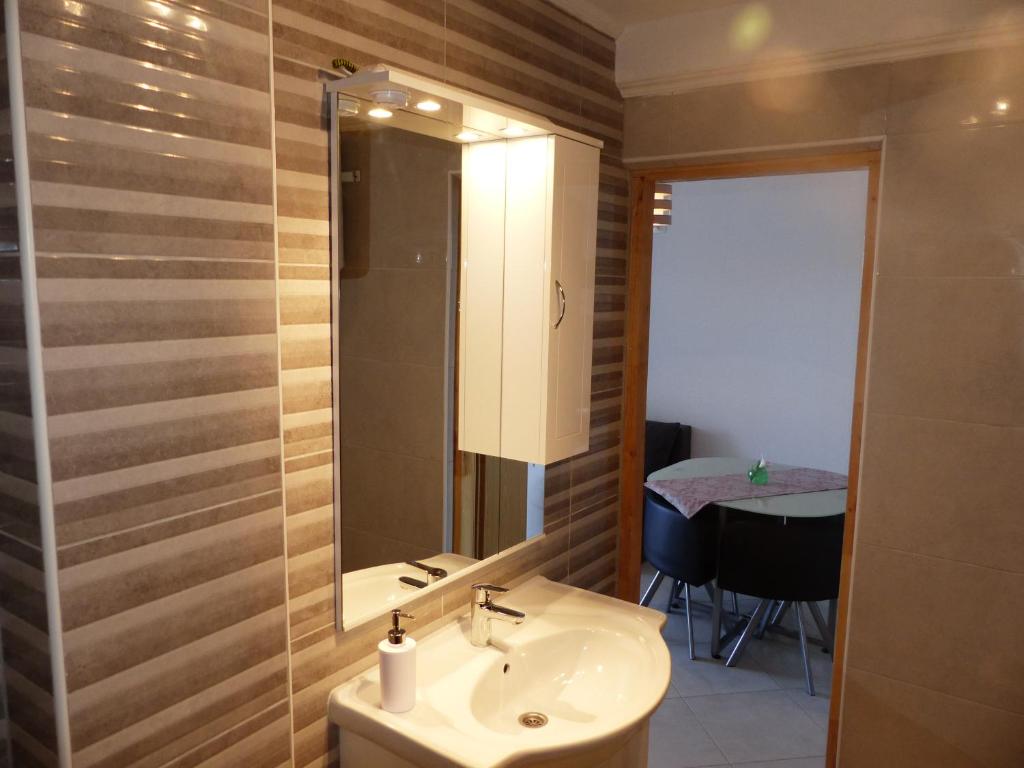 Koupelna v ubytování Apartments Pavlić
