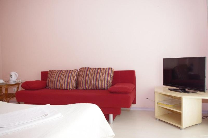 TV a/nebo společenská místnost v ubytování Europe Guesthouse