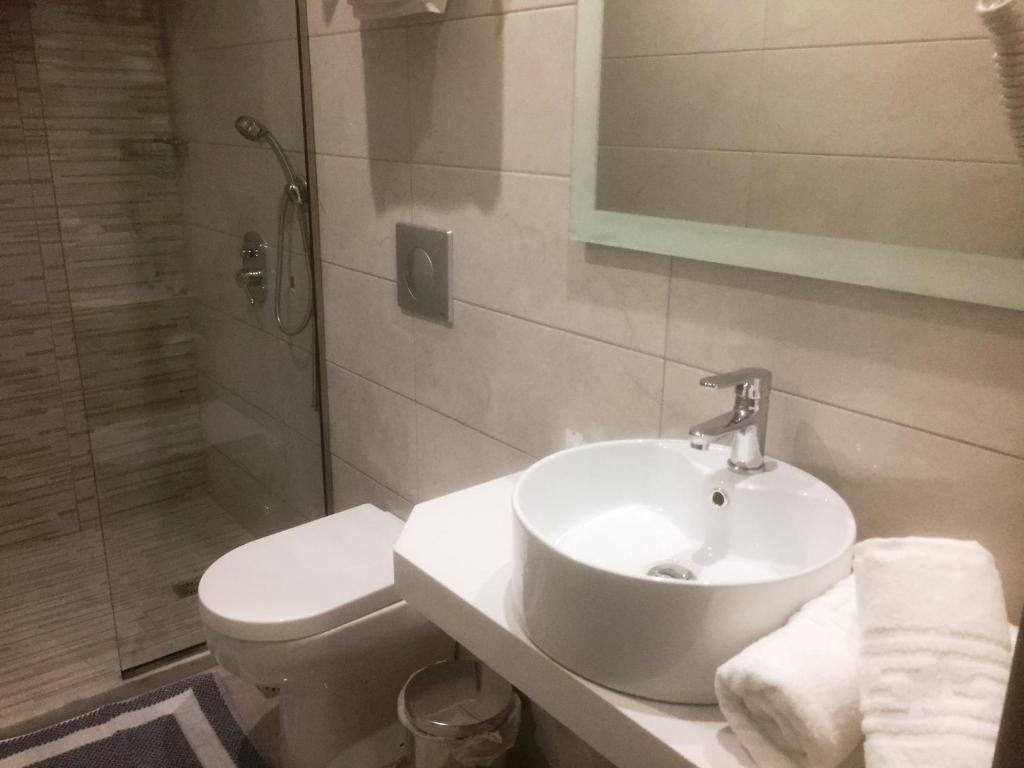 Kúpeľňa v ubytovaní Aristo Apts