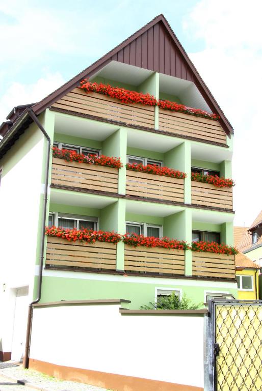 Balkón nebo terasa v ubytování Goldener Schwan Hotel Garni