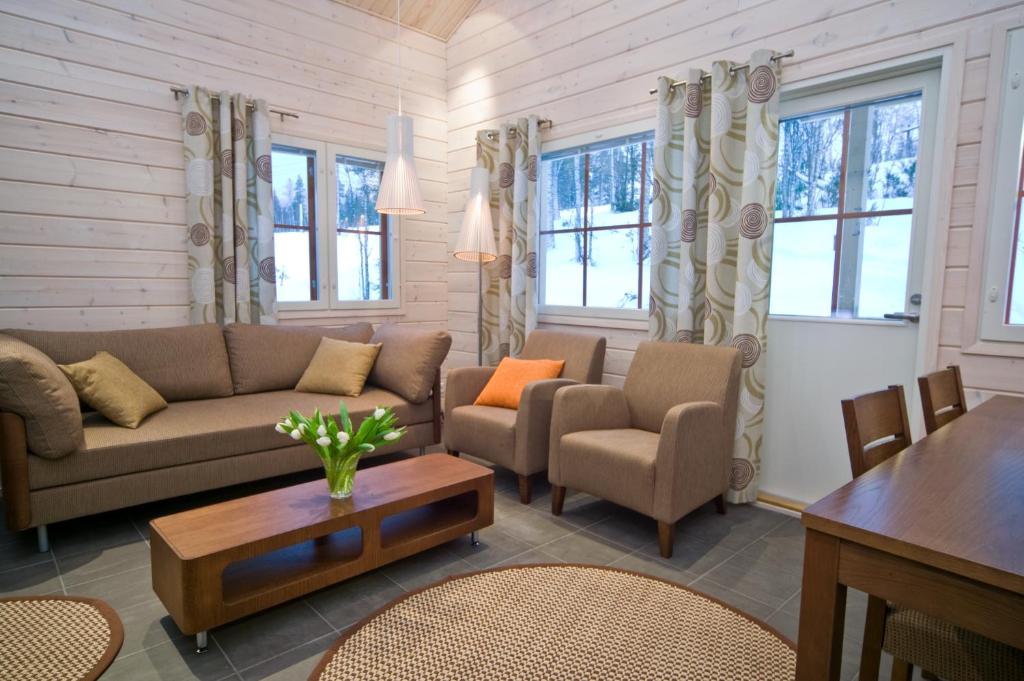 Гостиная зона в Holiday Club Salla Apartments