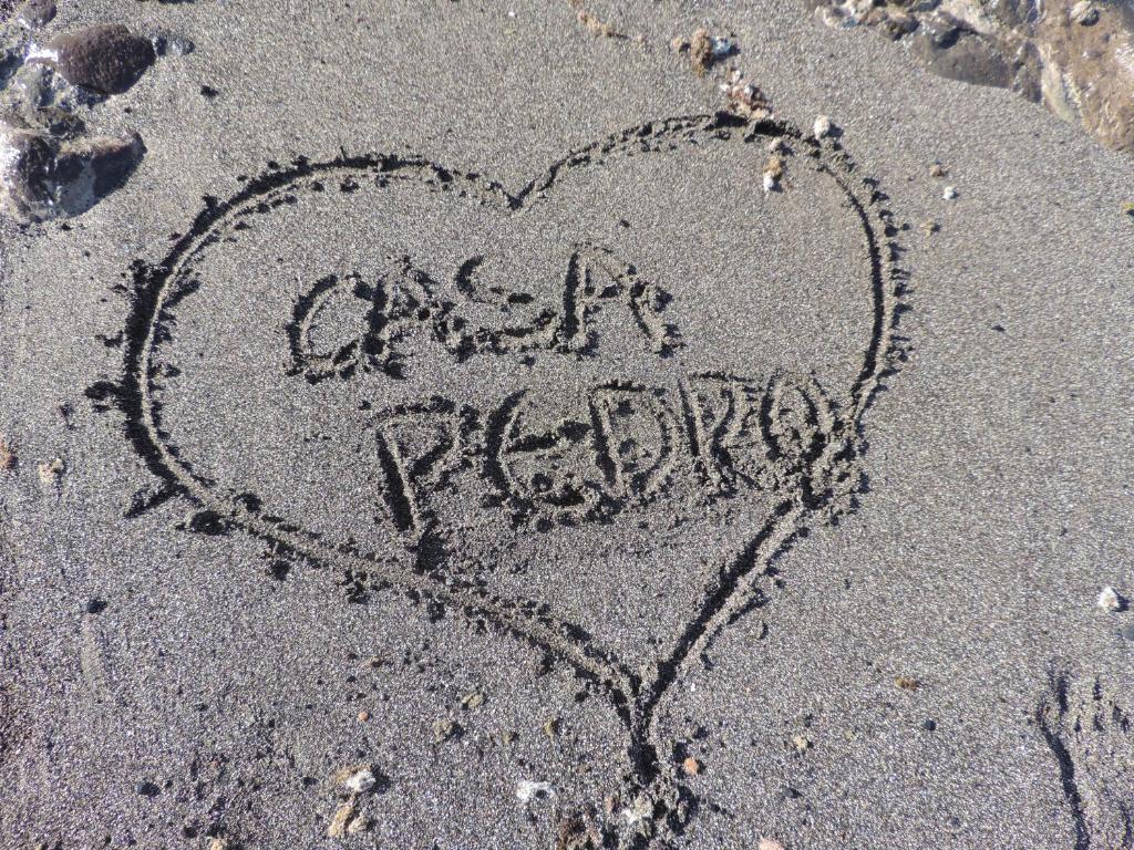 コスタ・テギセにあるCasa Pedroの浜の砂の心