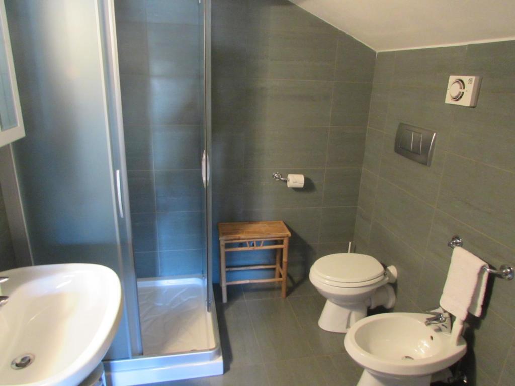 Koupelna v ubytování B&B Carunei