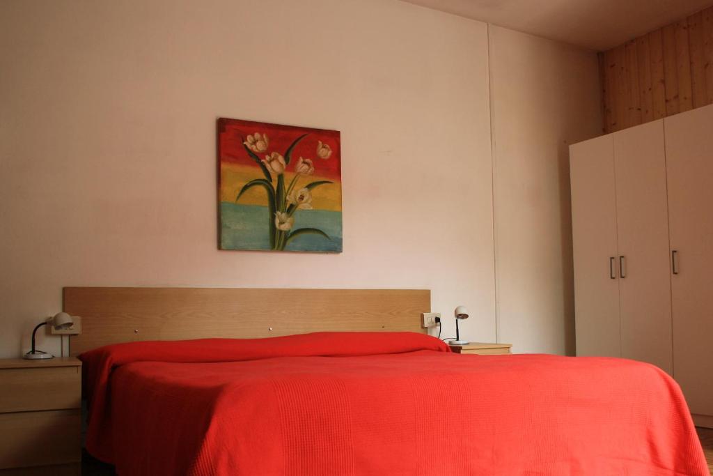 En eller flere senger på et rom på Albergo della Posta
