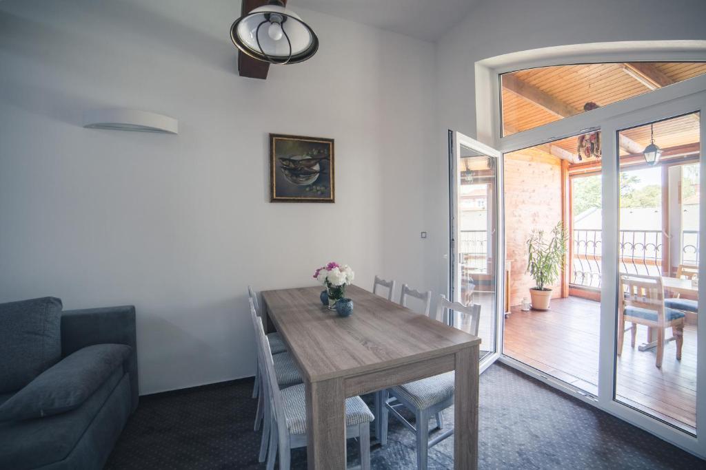 Χώρος καθιστικού στο Apartmany U Papoušků