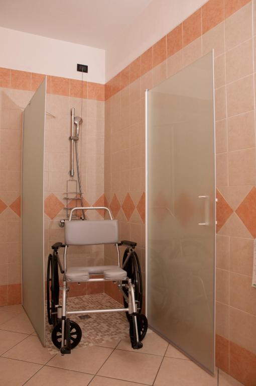 Koupelna v ubytování Hotel Agata