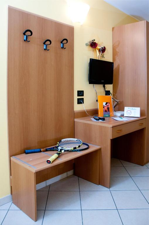 TV a/nebo společenská místnost v ubytování Hotel Agata