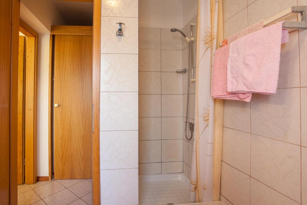 Koupelna v ubytování Rooms Ester
