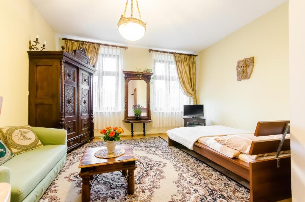 Posedenie v ubytovaní Central Krak Apartments - studios