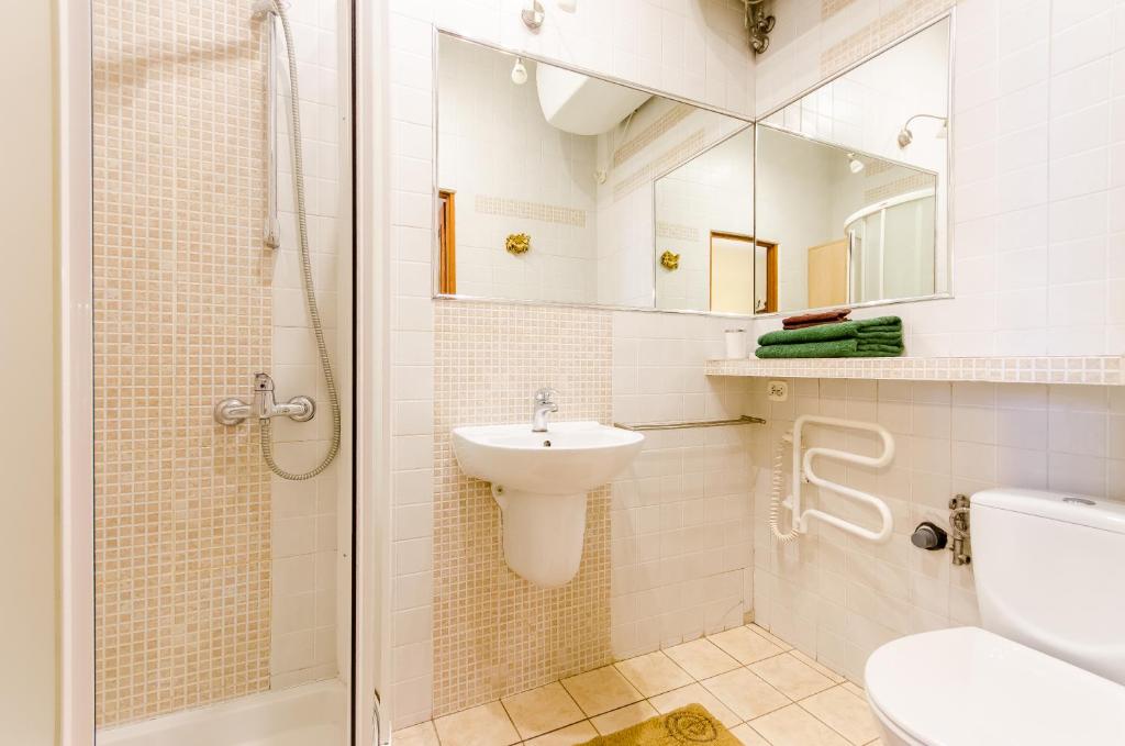 Kúpeľňa v ubytovaní Central Krak Apartments - studios