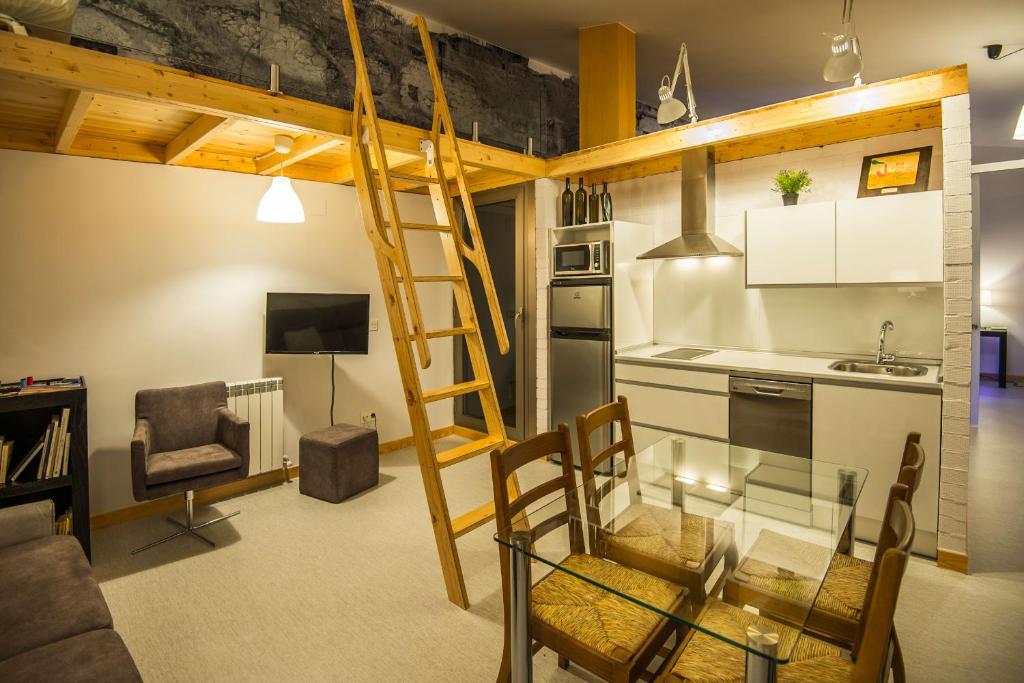 Kuchyň nebo kuchyňský kout v ubytování Finca Valdobar
