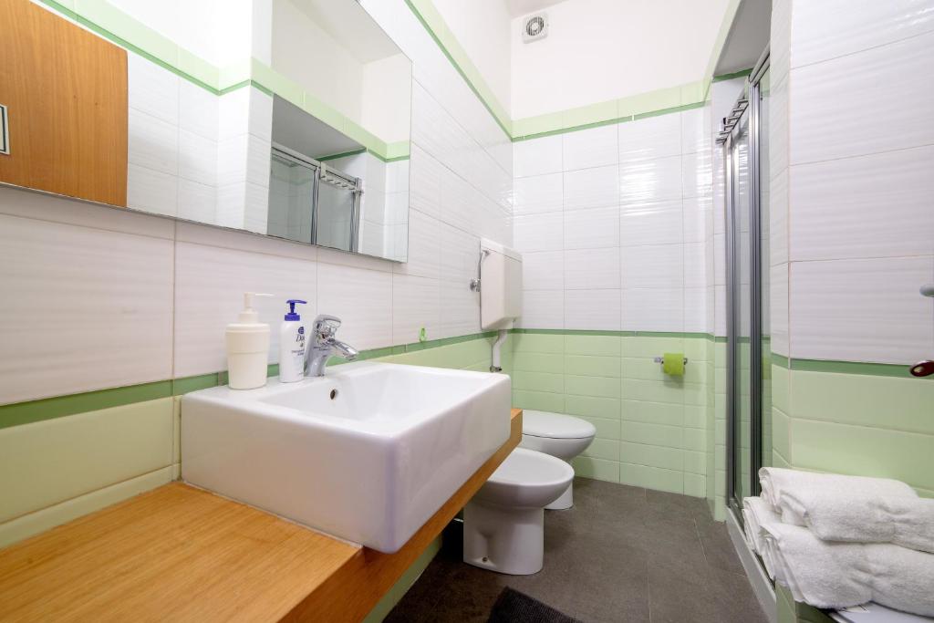 Koupelna v ubytování Ponte Tiberio Apartment