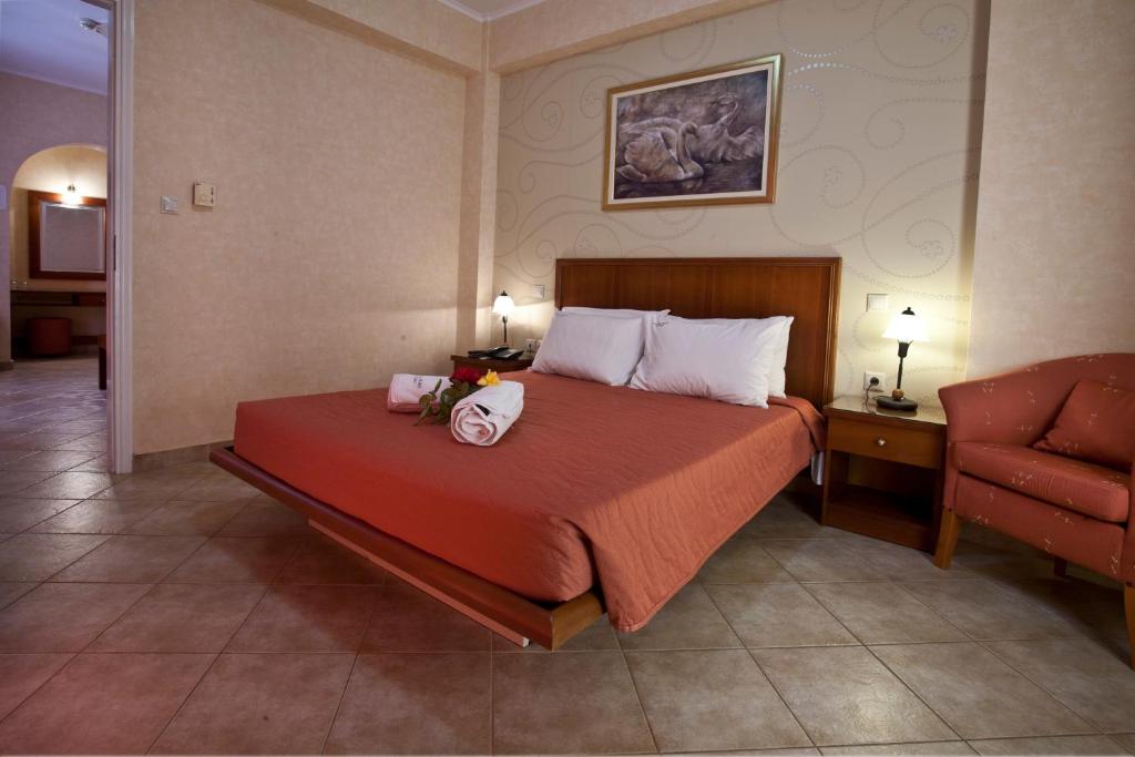 Postel nebo postele na pokoji v ubytování Hotel Cristina Maris