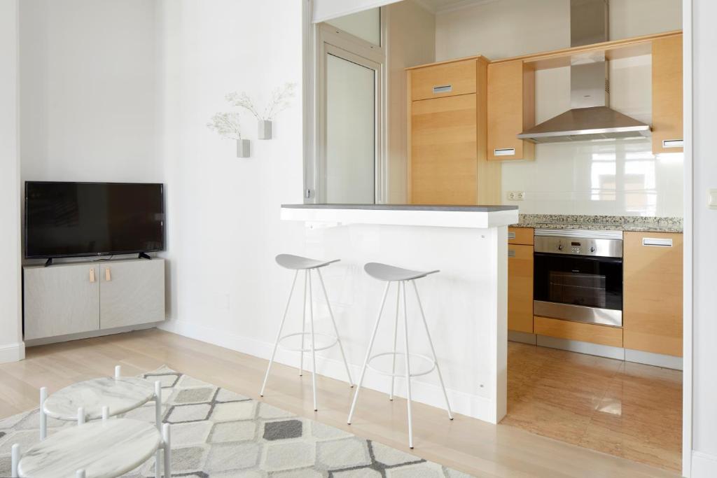Kuchyňa alebo kuchynka v ubytovaní Zubieta Suite by FeelFree Rentals